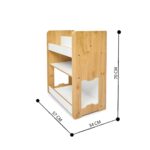 Seagull Bücherregal 3 Ebenen Mittel - Naturholz und Weiß für Kinder 4-6 Jahre - Galeriebild 4 von Cozy Collections