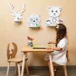 Kinder-Wandregal 3 Waldtiere - Bär, Eule, Hirsch aus Naturholz - Galeriebild 3 von Cozy Collections