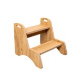 Montessori-Trittleiter mit 2 Stufen aus Naturholz | Kinderautonomie - Galeriebild 4 von Cozy Collections