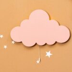LED-Wand-Nachtlicht Stern Rosa aus Naturholz – Dekorative Kinderlampe - Variantenbild Modell Rosa Wolke von Cozy Collections
