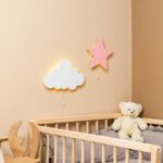 LED-Wand-Nachtlicht Stern Rosa aus Naturholz – Dekorative Kinderlampe - Galeriebild 6 von Cozy Collections