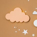 Personalisiertes Wolken LED-Wandnachtlicht mit Namen | LED Nachtlicht Holz