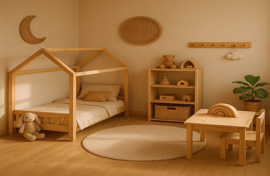 Wie Sie ein vollständiges Montessori-Kinderzimmer gestalten: Die 5 wichtigsten Bereiche - Blogbild von Cozy Collections