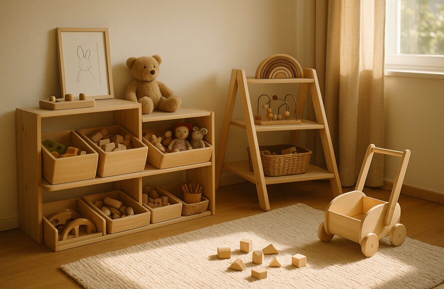 Montessori-Spielzeugaufbewahrung
