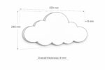 Personalisiertes Wolken-Nachtlicht mit Namen | LED Holz Pastellfarben | Cozy Collections