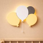 Handbemalte Ballons LED-Wandnachtlicht aus Holz | LED Nachtlicht Holz