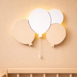 Handbemalte Ballons LED-Wandnachtlicht aus Holz | LED Nachtlicht Holz