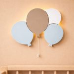 Handbemalte Ballons LED-Wandnachtlicht aus Holz | LED Nachtlicht Holz