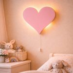 Personalisierbares Herz LED-Wandnachtlicht mit Namen | LED Nachtlicht Holz