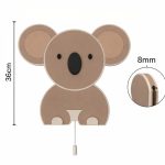 Koala LED-Wandnachtlicht aus mehrschichtigem Holz | LED Nachtlicht Holz