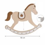 Schaukelpferd LED-Wandnachtlicht | LED Nachtlicht Holz