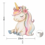 Kawaii Einhorn LED-Wandnachtlicht | LED Nachtlicht Holz
