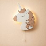 Einhorn LED-Wandnachtlicht aus Holz | LED Nachtlicht Holz