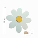 Gänseblümchen LED-Wandnachtlicht aus Holz | LED Nachtlicht Holz