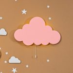 Personalisiertes Wolken LED-Wandnachtlicht mit Namen | LED Nachtlicht Holz