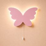 Schmetterling Silhouette LED-Wandnachtlicht aus Holz | LED Nachtlicht Holz