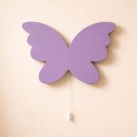 Schmetterling Silhouette LED-Wandnachtlicht aus Holz | LED Nachtlicht Holz