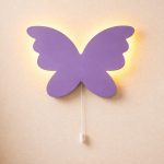 Schmetterling Silhouette LED-Wandnachtlicht aus Holz | LED Nachtlicht Holz
