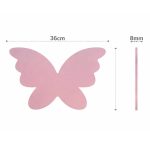 Schmetterling Silhouette LED-Wandnachtlicht aus Holz | LED Nachtlicht Holz
