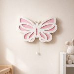 Schmetterling LED-Wandnachtlicht aus Holz 2 Lagen | LED Nachtlicht Holz